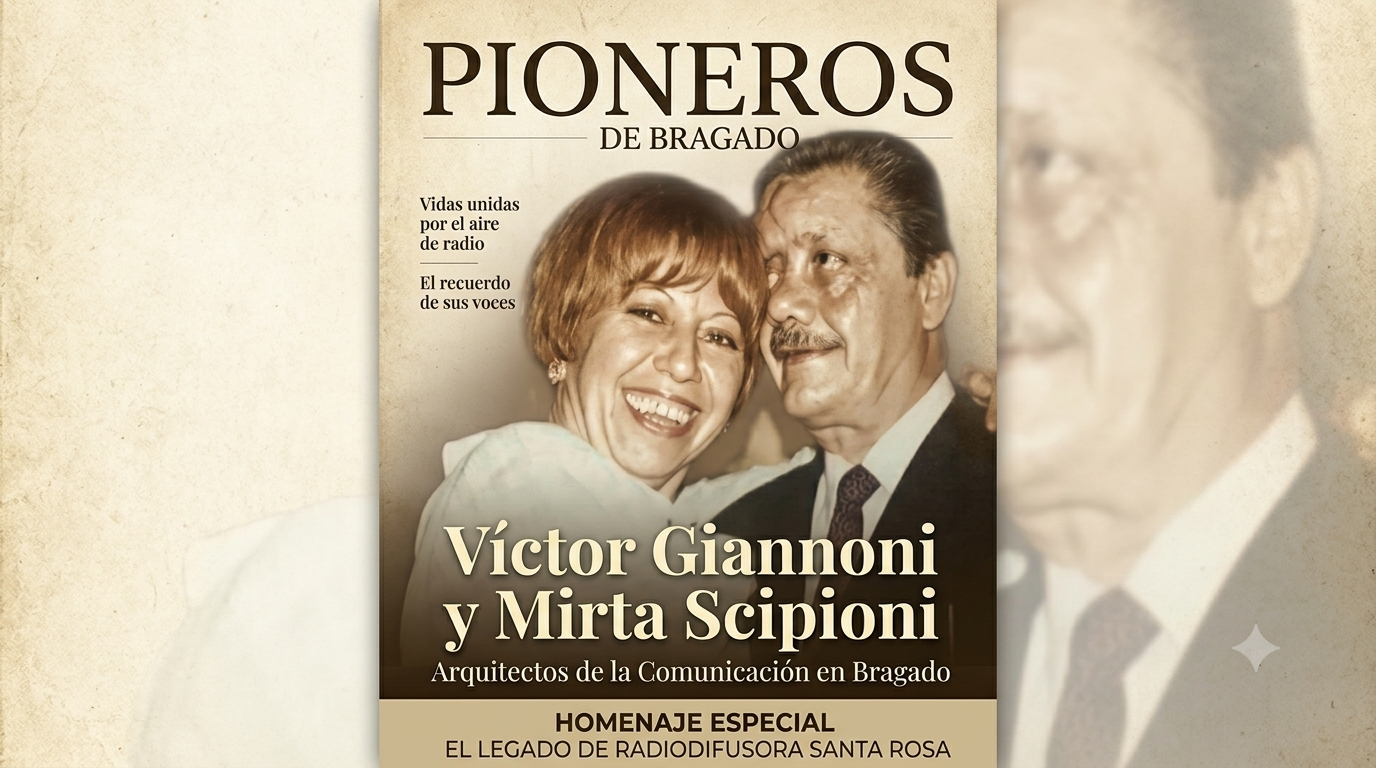 Día del periodista: Un reconocimiento a los pioneros: Víctor Giannoni y Mirta Scipioni